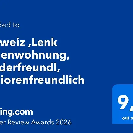 Apartment Schweiz ,lenk Ferienwohnung,kinderfreundl,seniorenfreundlich